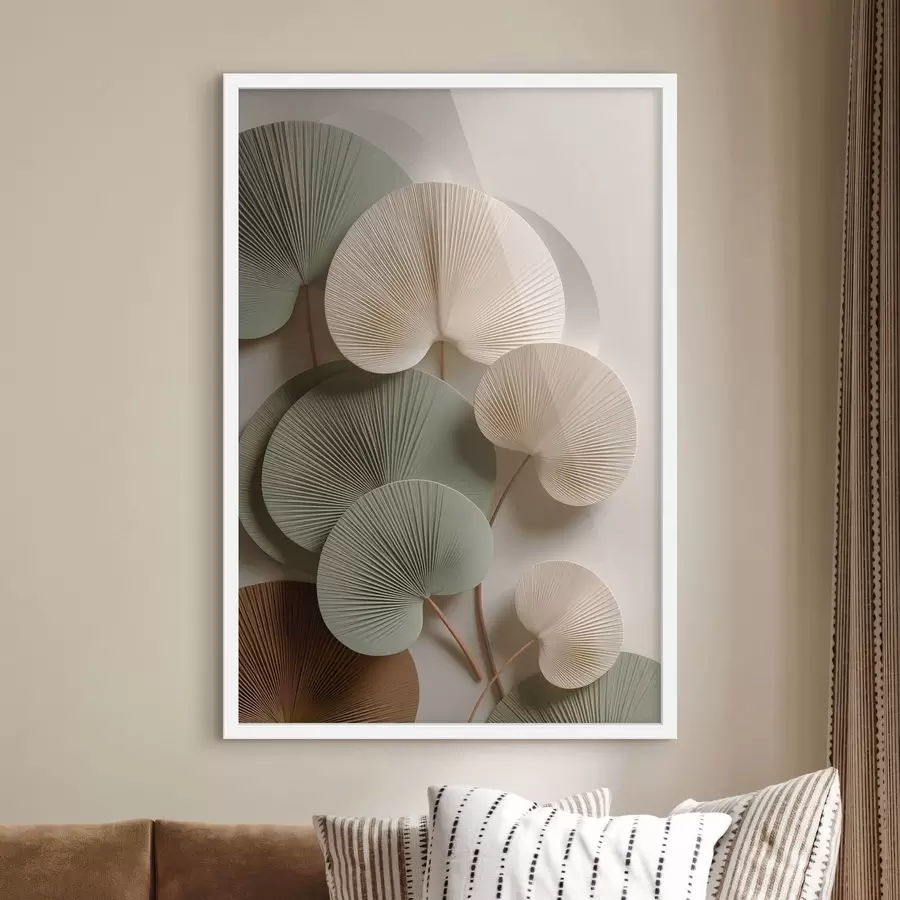 Fototapeta Abstrakcyjna kompozycja z liśćmi f48225