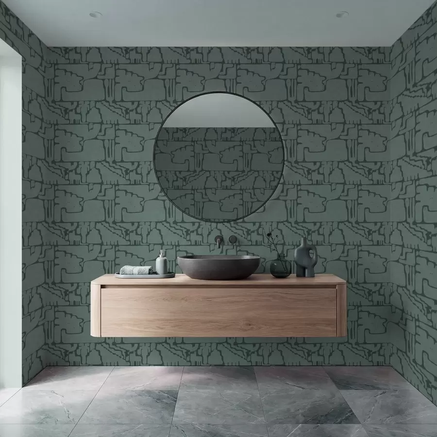 Fototapeta Abstrakcyjny wzór w odcieniach turkusu a01122v3