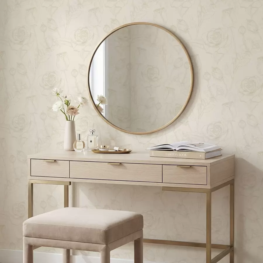 Fototapeta Jasnoróżowy wzór na beżowym tle a01124