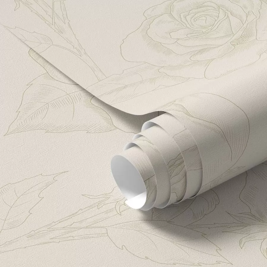 Fototapeta Jasnoróżowy wzór na beżowym tle a01124