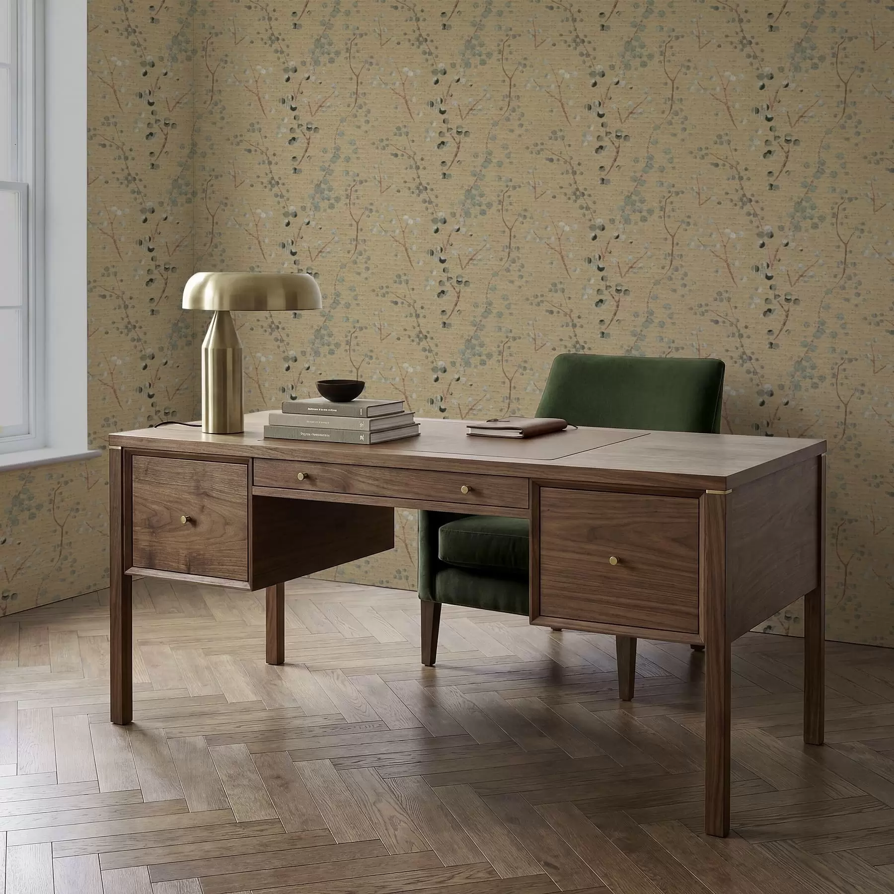 Fototapeta Abstrakcyjny wzór botaniczny z okręgami a01126