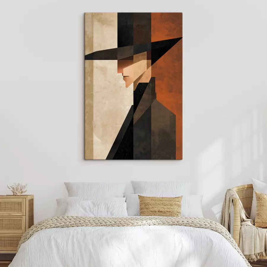 Obraz Geometryczny abstrakcyjny portret s48230