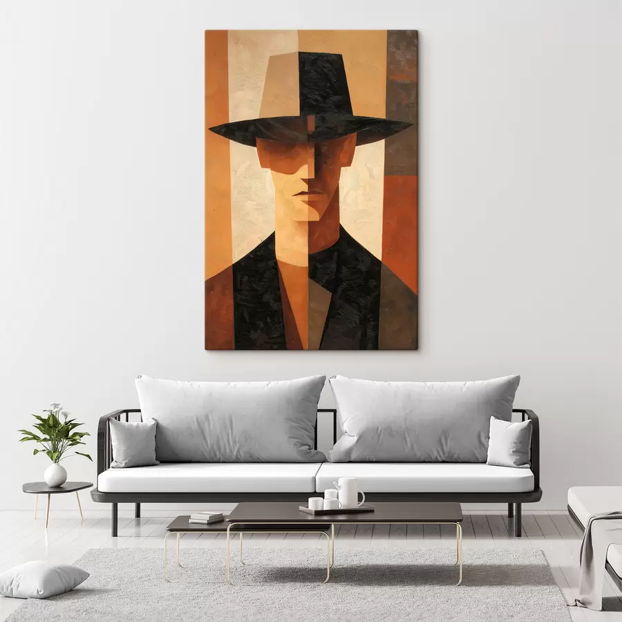 Obraz Geometryczny abstrakcyjny portret s48231