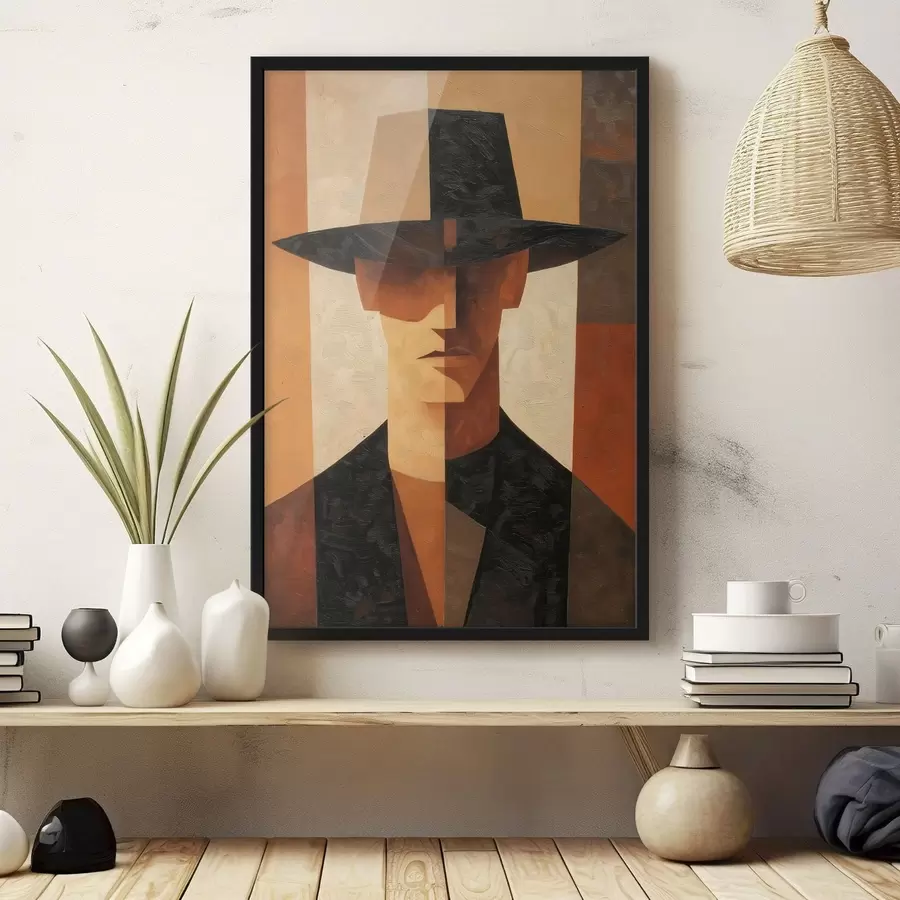 Fototapeta Geometryczny abstrakcyjny portret f48231