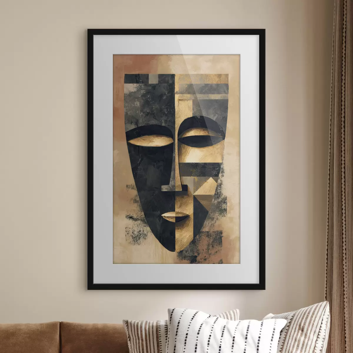 Plakat Abstrakcyjna twarz f48248