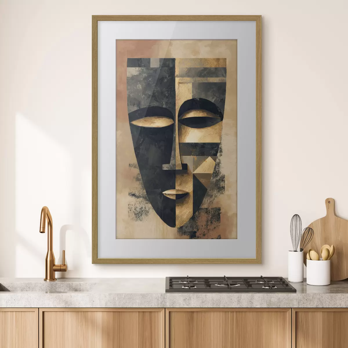 Plakat Abstrakcyjna twarz f48248