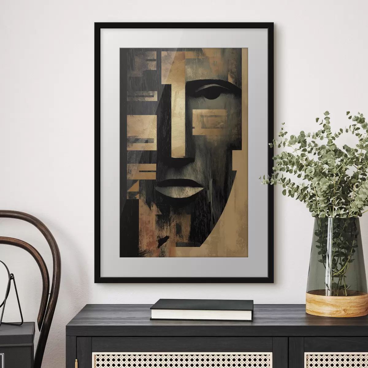 Plakat Abstrakcyjna twarz f48249