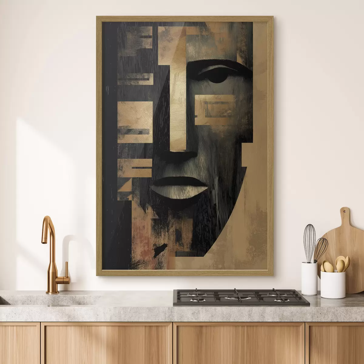 Plakat Abstrakcyjna twarz f48249