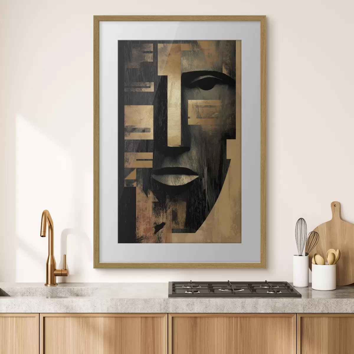 Plakat Abstrakcyjna twarz f48249