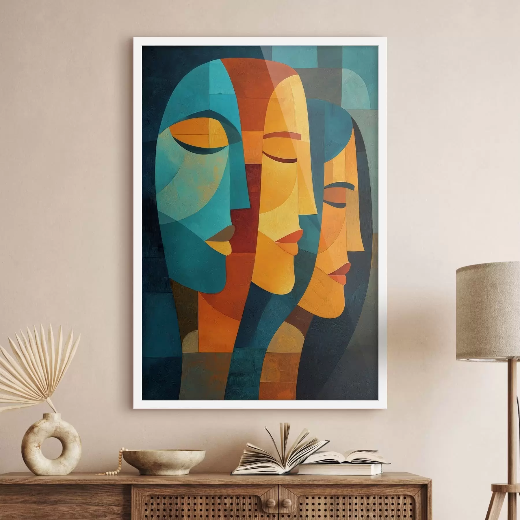 Fototapeta Geometryczne profile kobiece f48256