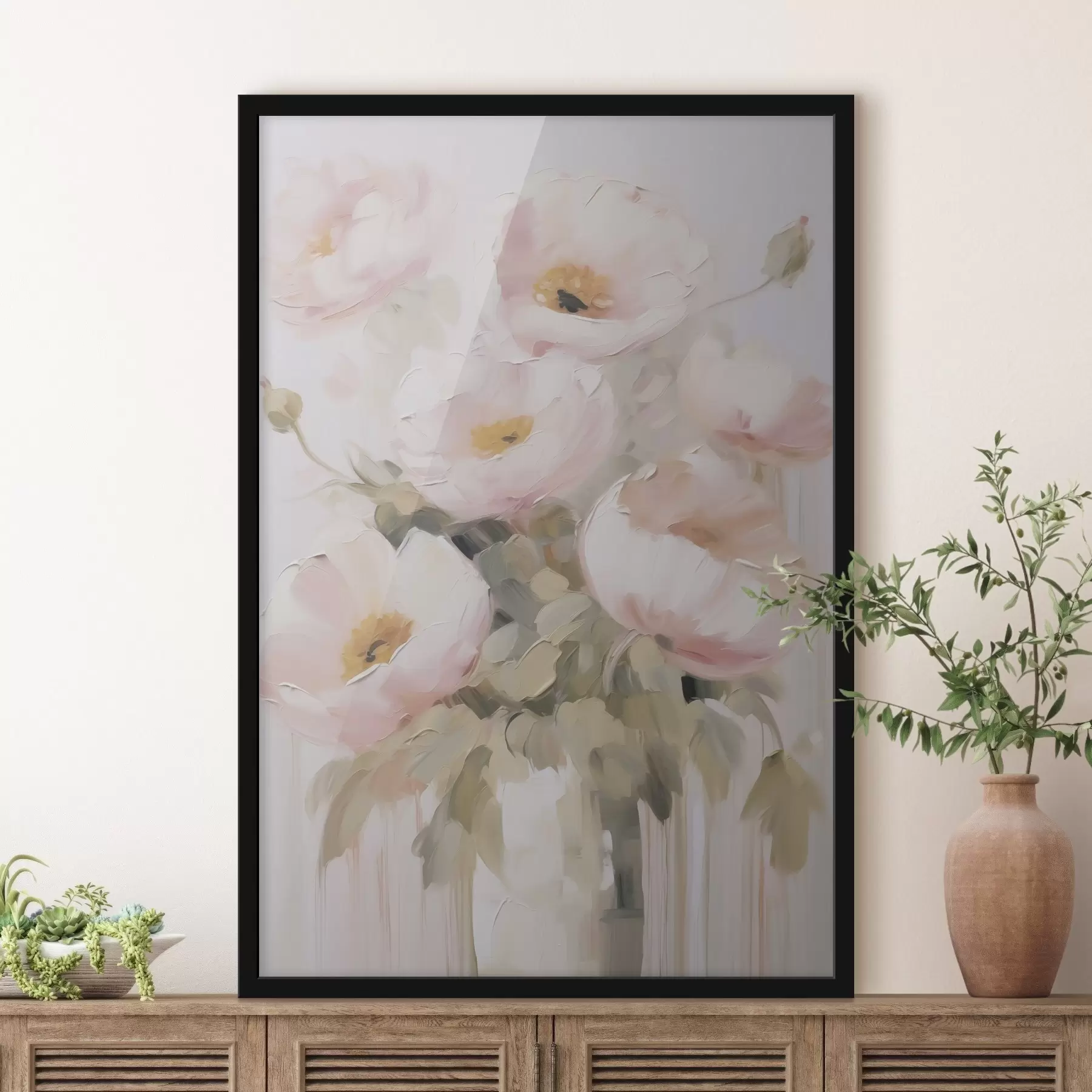 Fototapeta Abstrakcyjne kwiaty w wazonie f48264