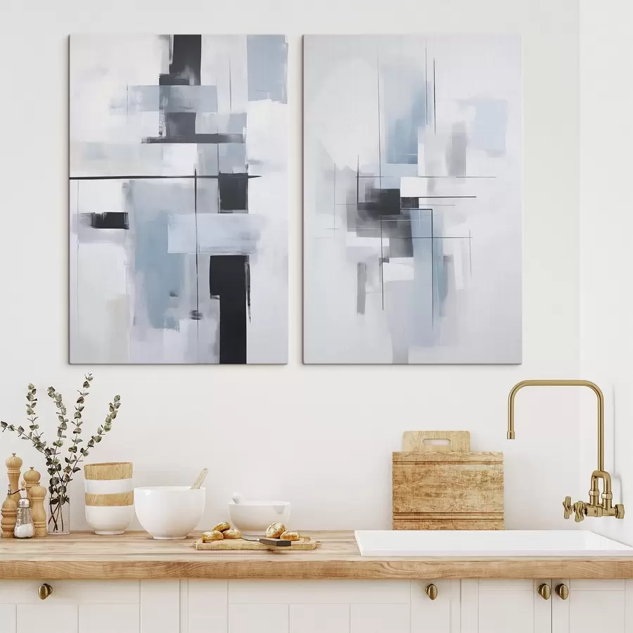 Obraz Nowoczesna abstrakcja naśladująca malarstwo m30165