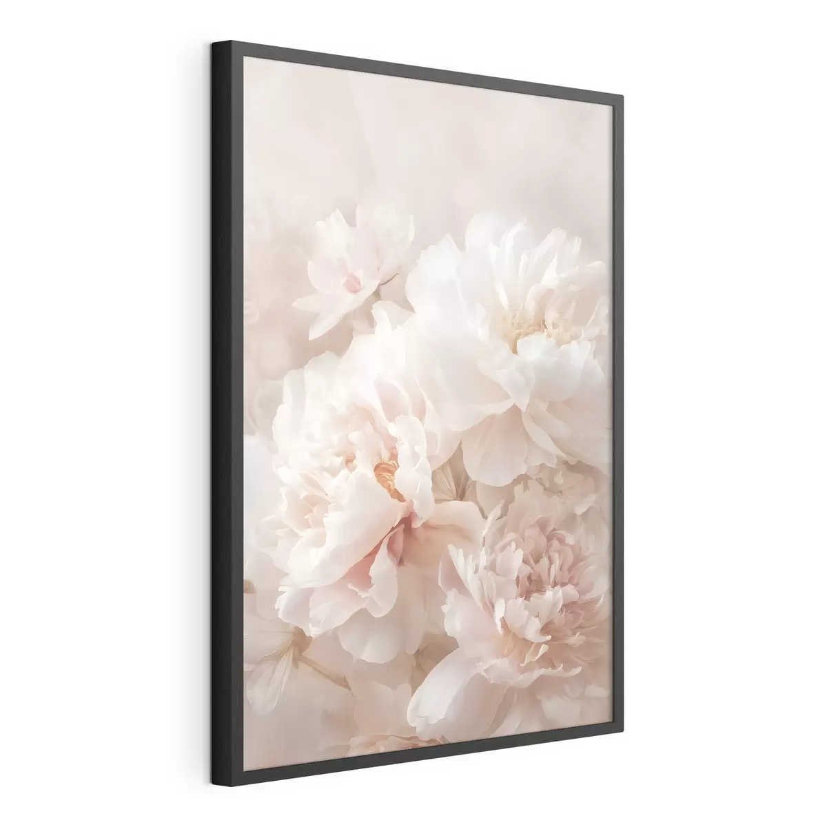 Plakat bujne różowe piwonie f47953