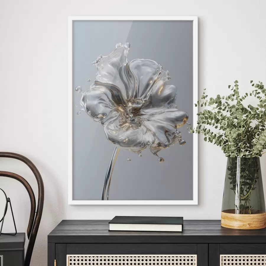 Fototapeta kwiat w stylu płynnej tekstury f47955