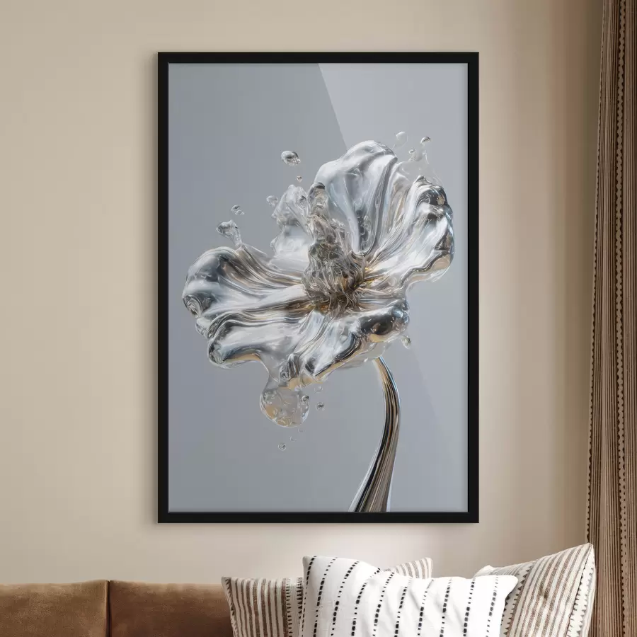 Fototapeta kwiat w stylu płynnej tekstury f47956