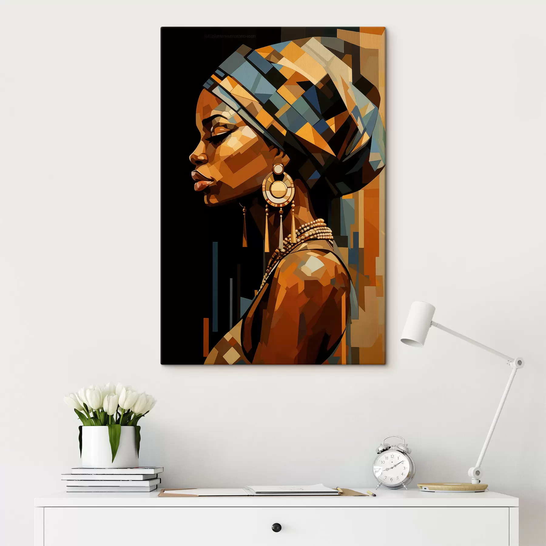 Obraz Abstrakcyjny portret kobiety s48299