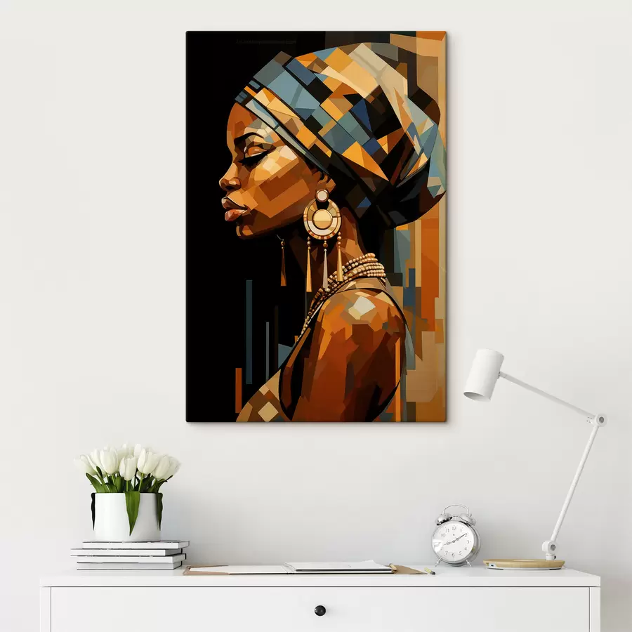 Obraz Abstrakcyjny portret kobiety s48299