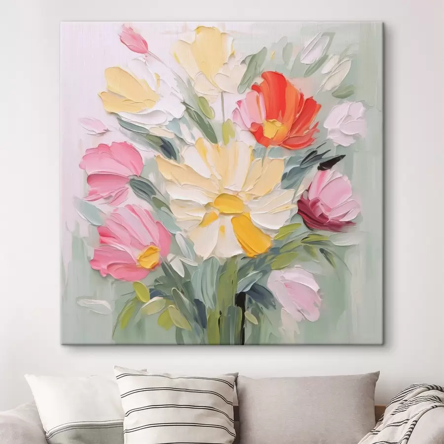 Obraz Bukiet imitujący obraz s48316