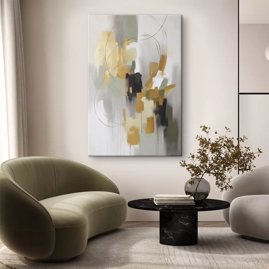 Obraz Abstrakcja imitująca malarstwo s48324