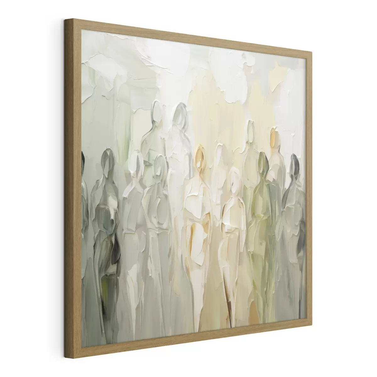 Plakat Abstrakcyjne sylwetki imitujące malarstwo f48276