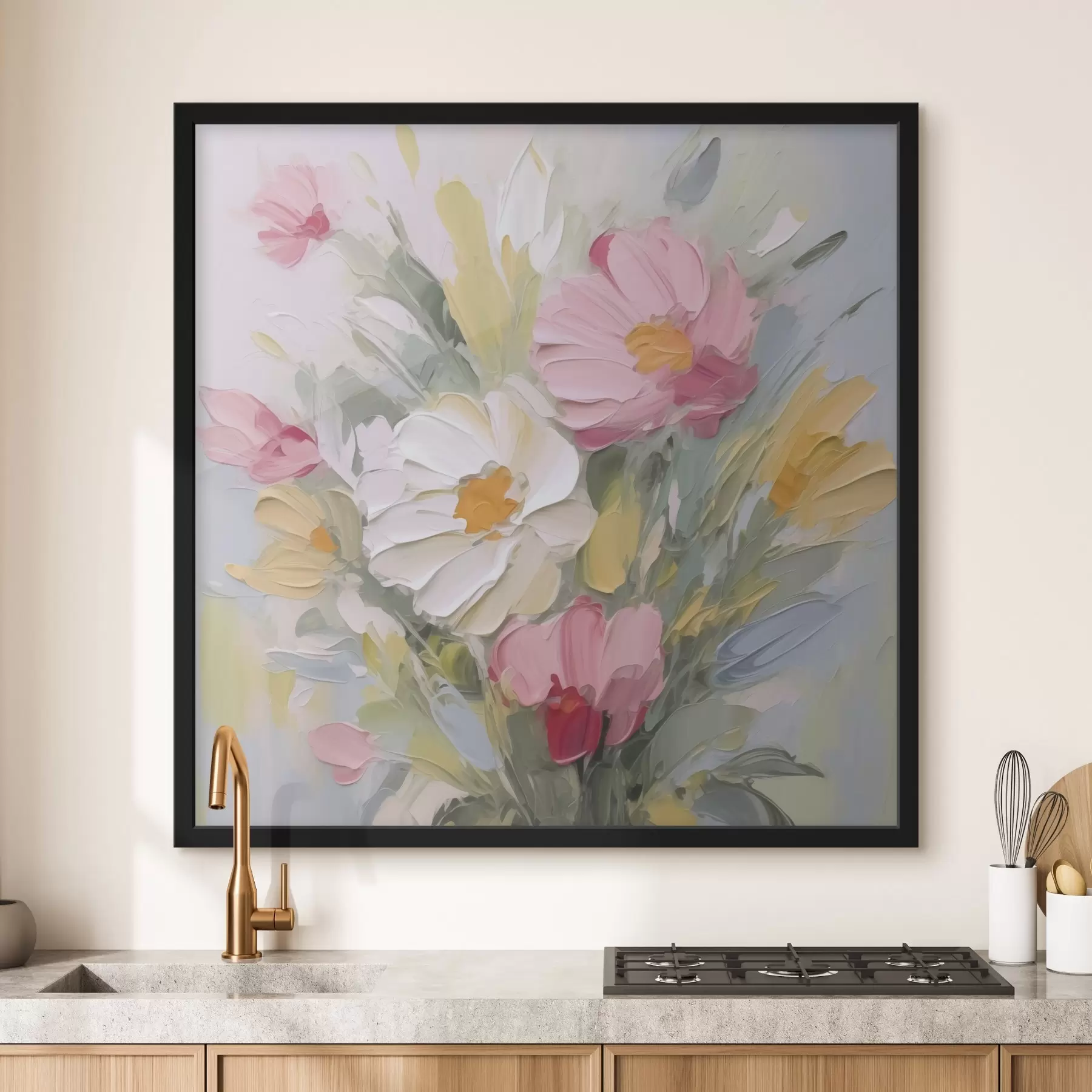 Fototapeta Bukiet kwiatów imitujący obraz f48317