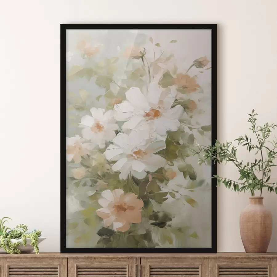 Fototapeta Delikatne kwiaty imitujące obraz f48323