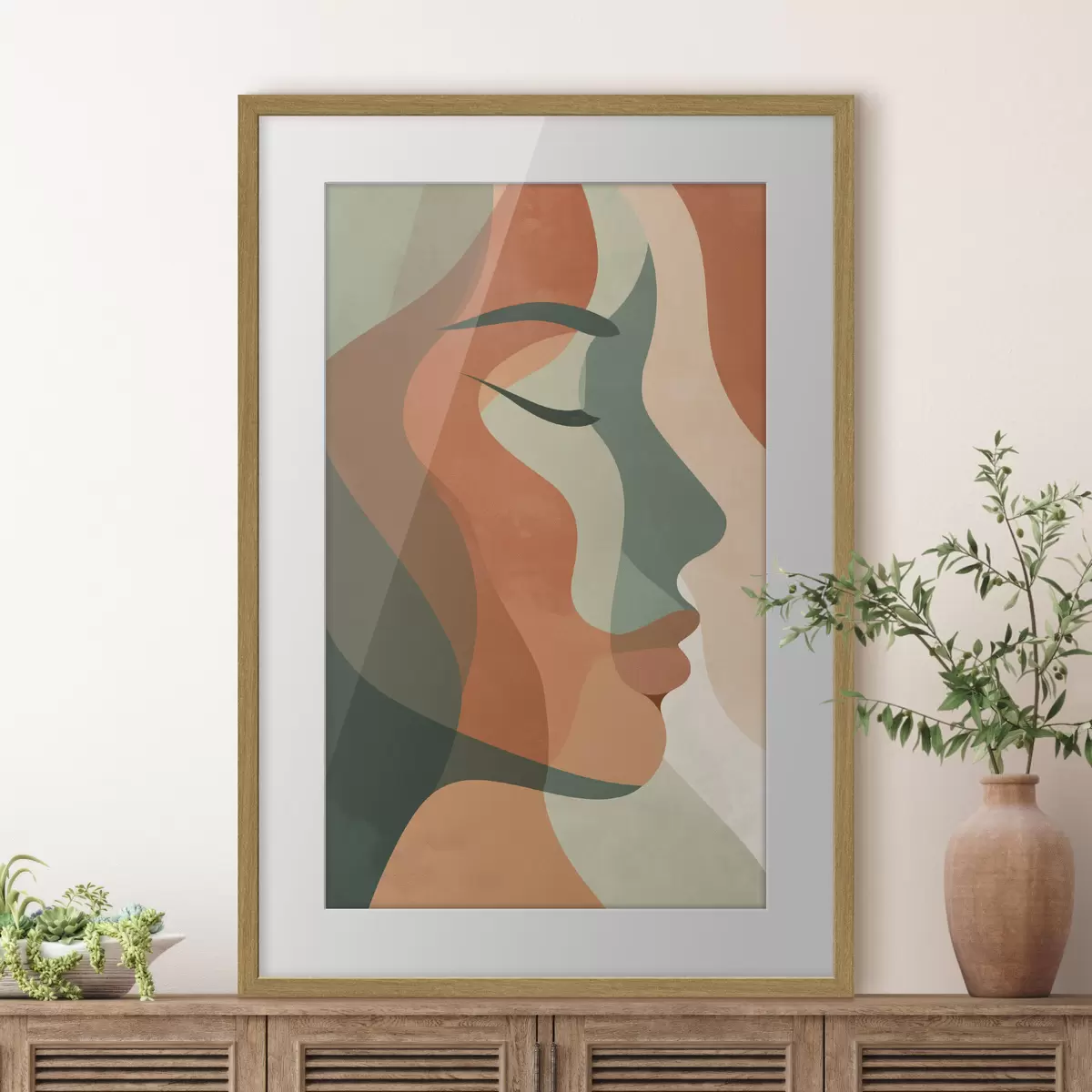 Plakat Abstrakcyjny portret f48367