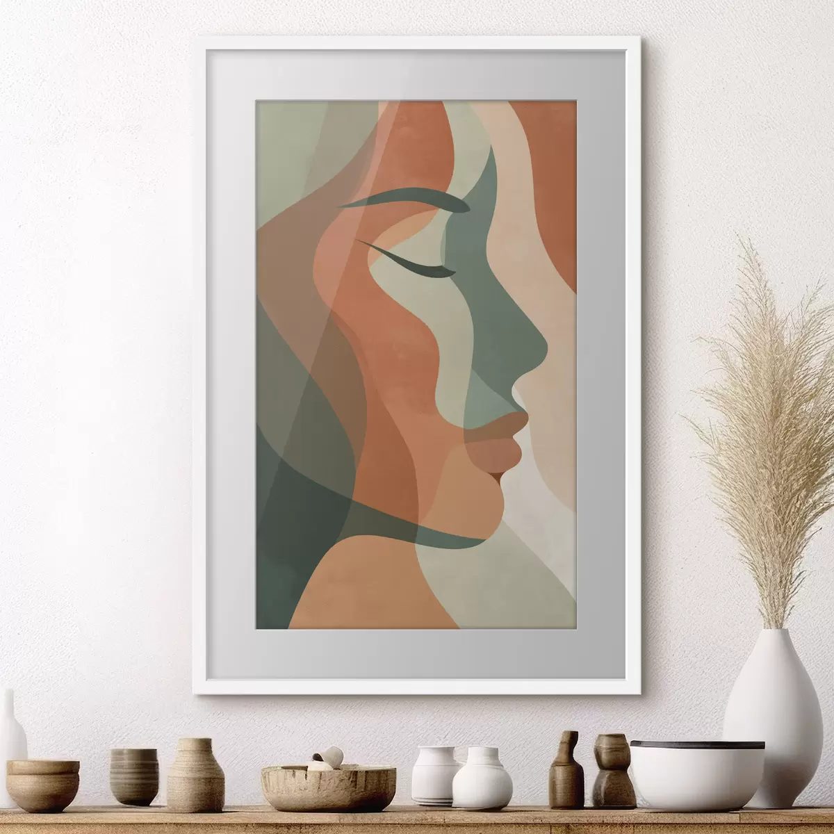 Plakat Abstrakcyjny portret f48367