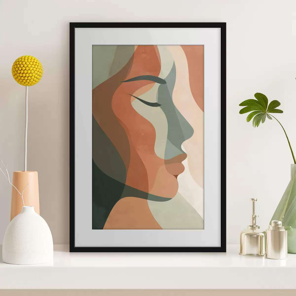 Plakat Abstrakcyjny portret f48367