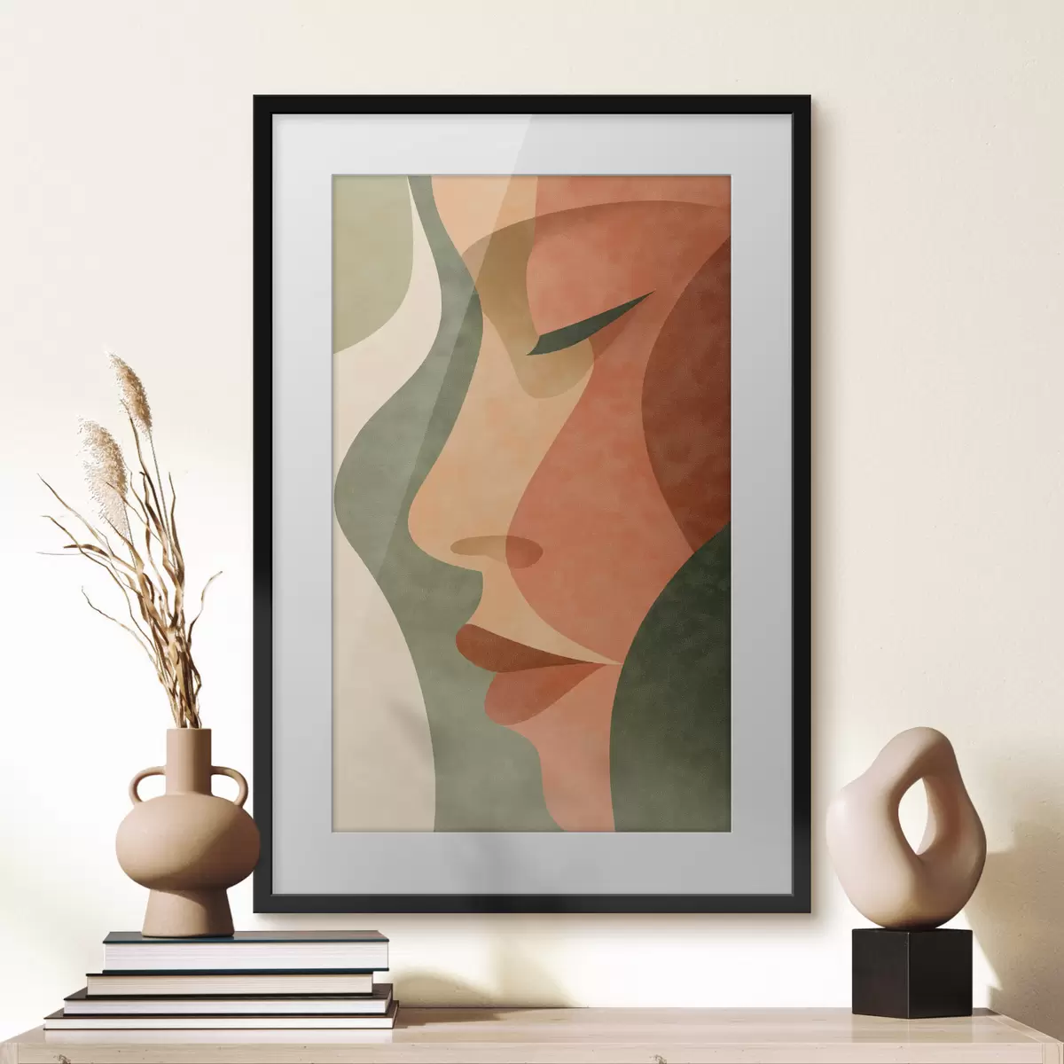 Plakat Abstrakcyjny portret f48368
