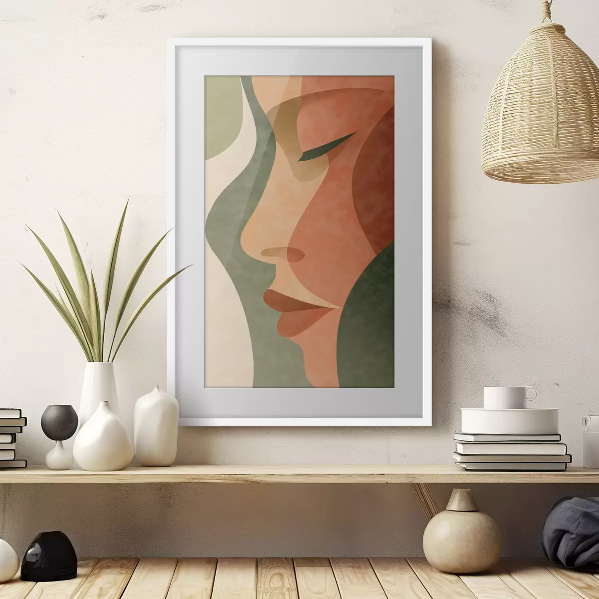 Plakat Abstrakcyjny portret f48368