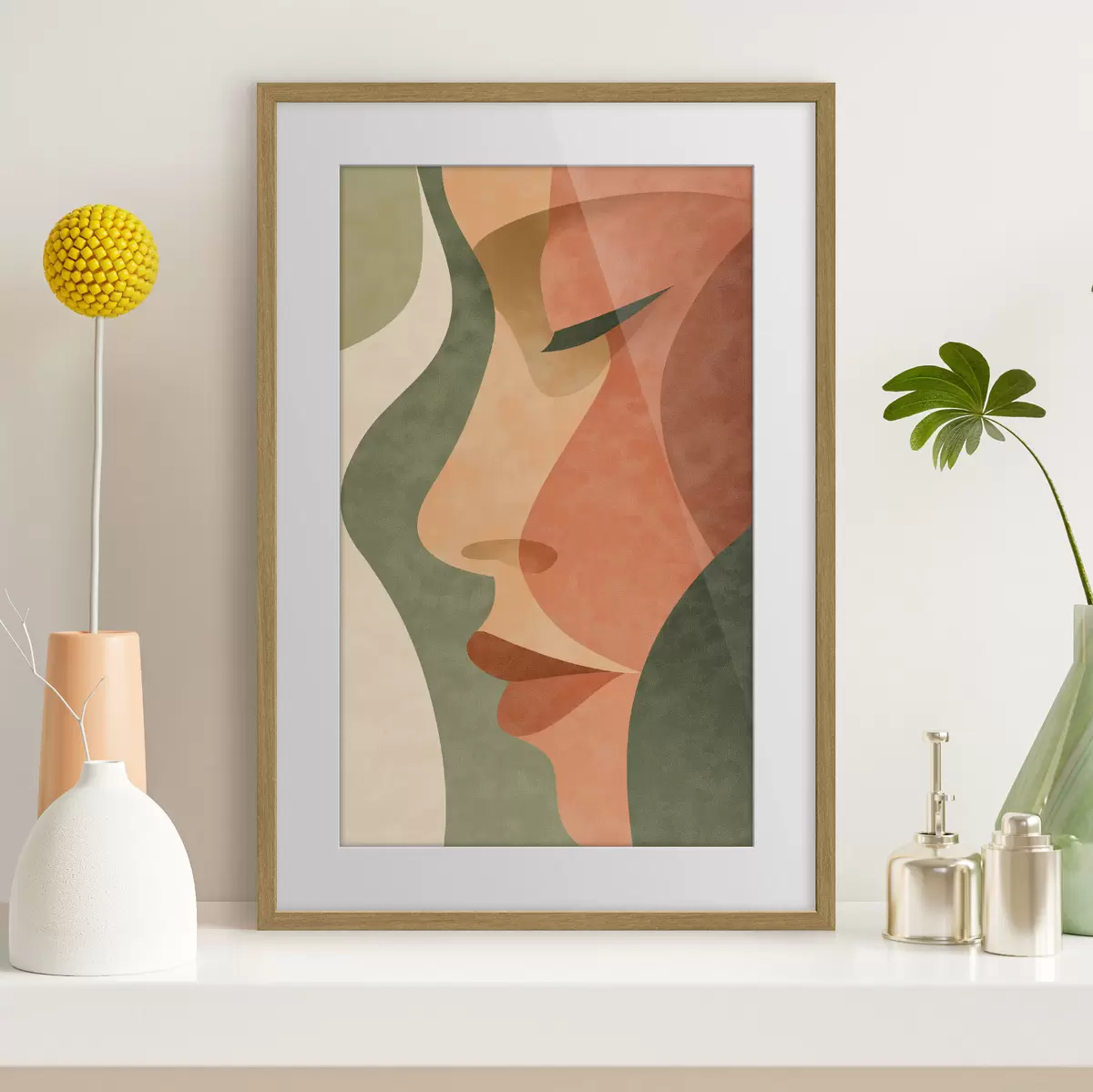 Plakat Abstrakcyjny portret f48368