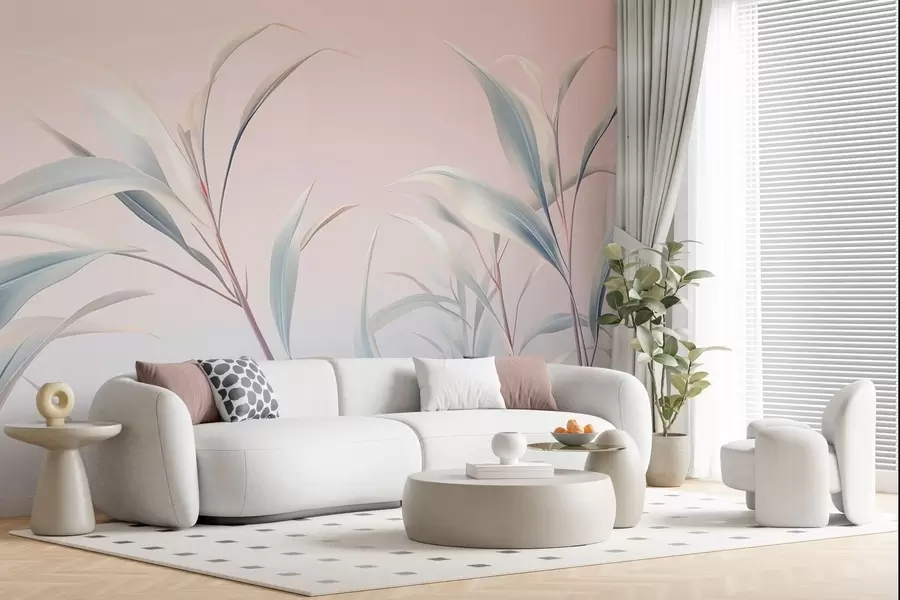 Fototapeta Królewska elegancja liści w05361