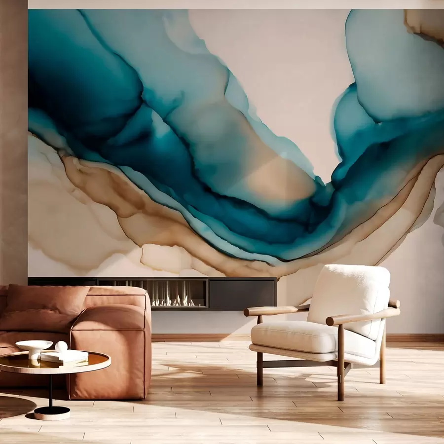 Fototapeta abstrakcyjna faktura w stylu farb alkoholowych w05238