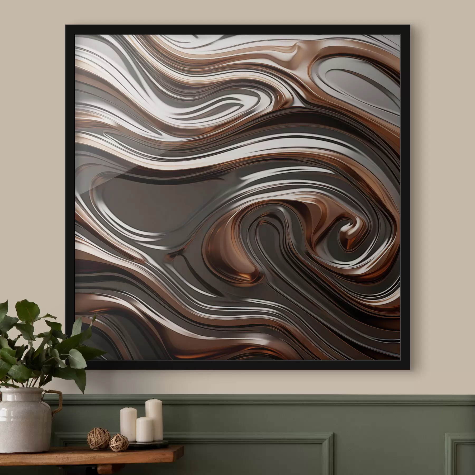 Fototapeta Sztuka abstrakcyjna z wirującymi wzorami f48399