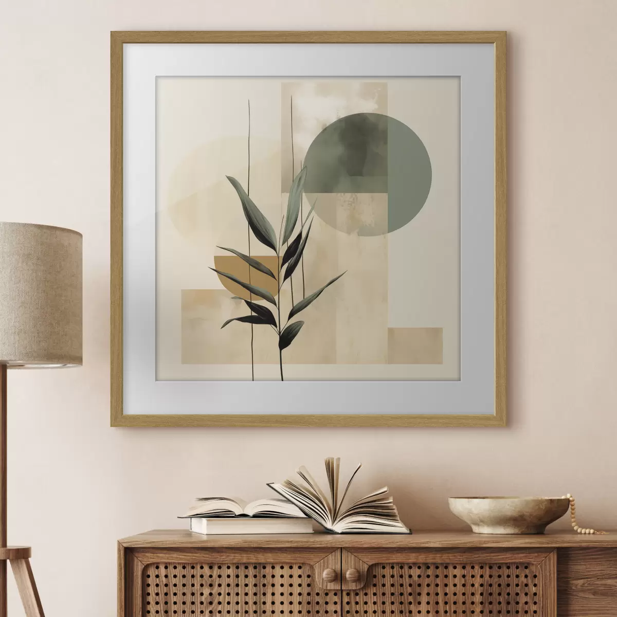 Plakat Geometria i uścisk f48409