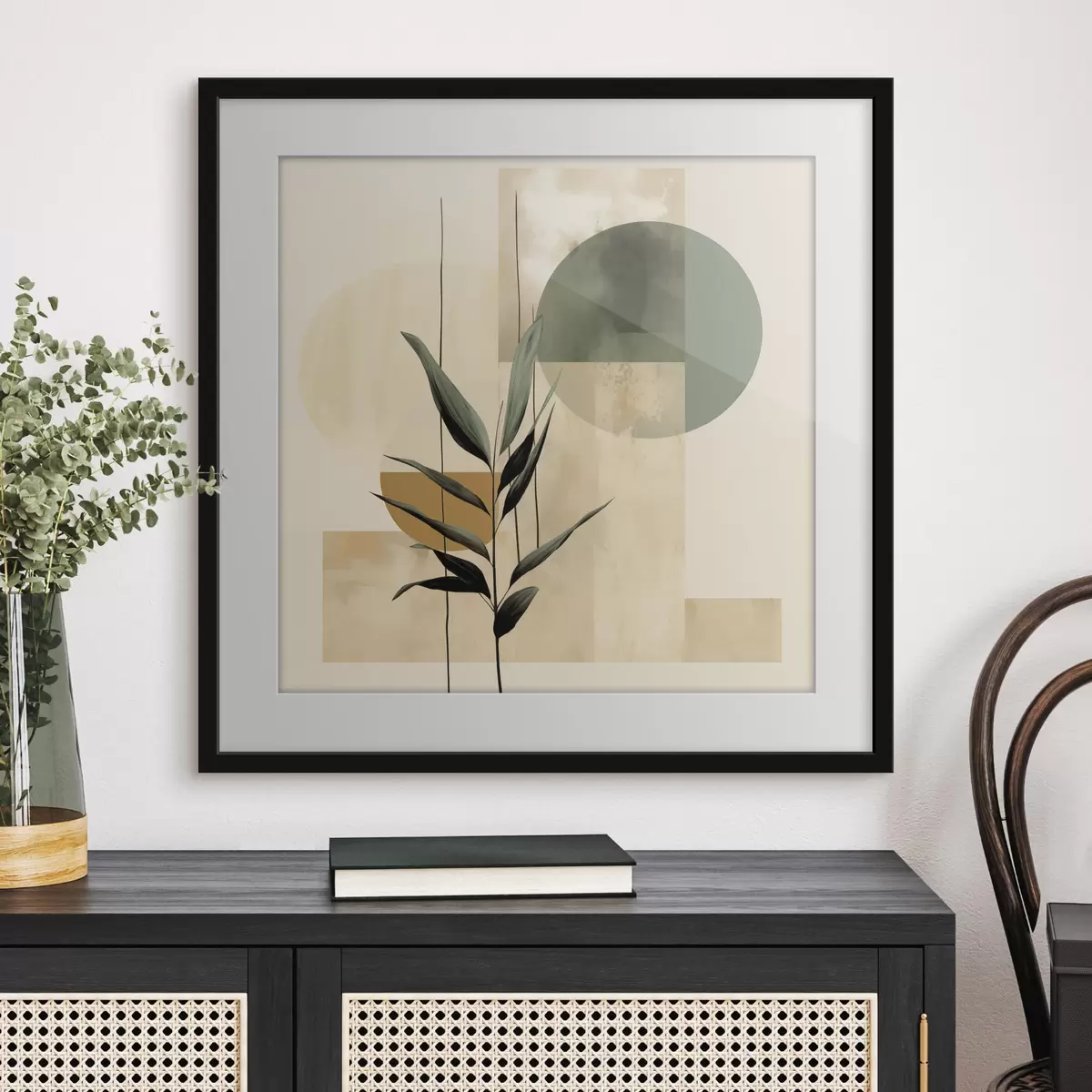 Plakat Geometria i uścisk f48409