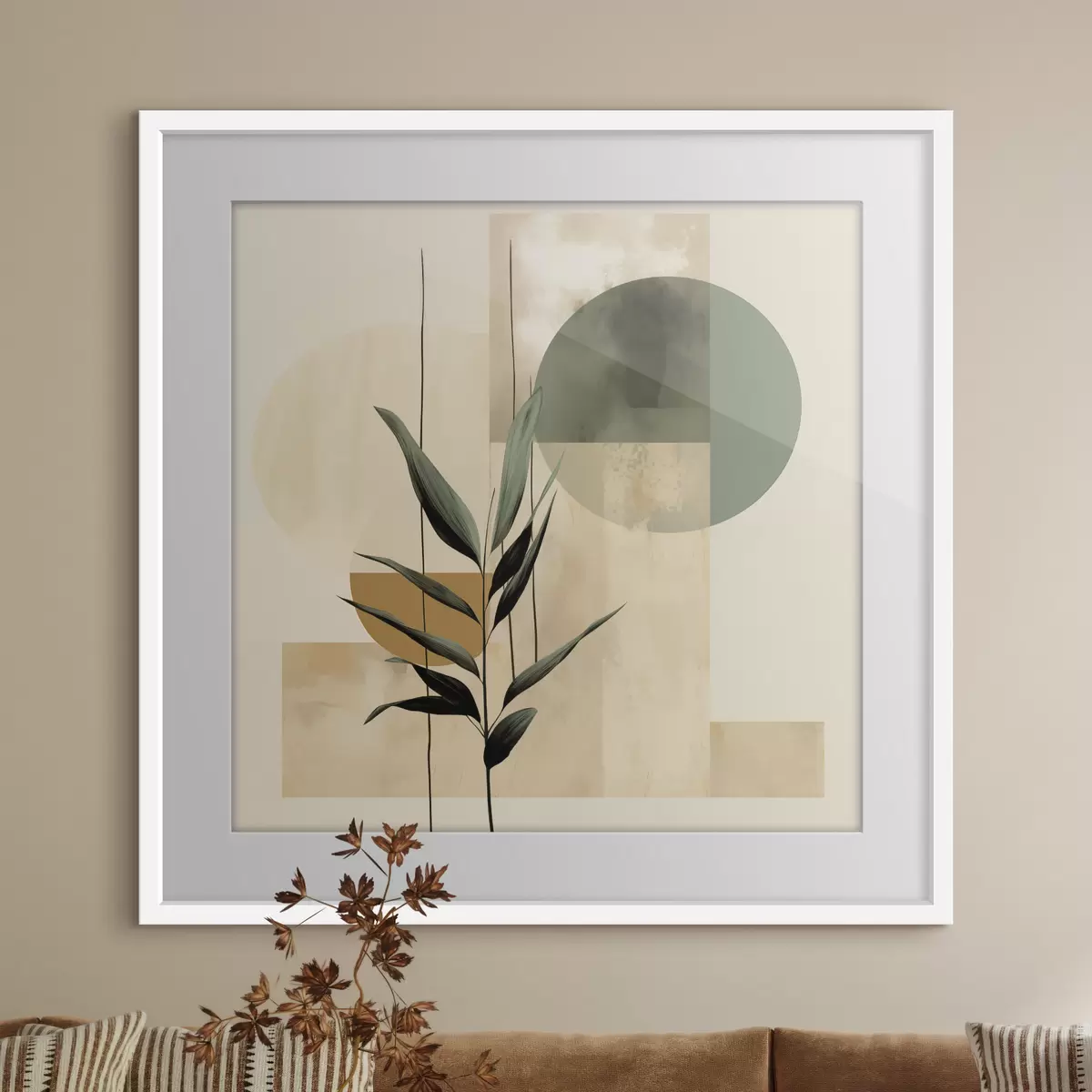 Plakat Geometria i uścisk f48409