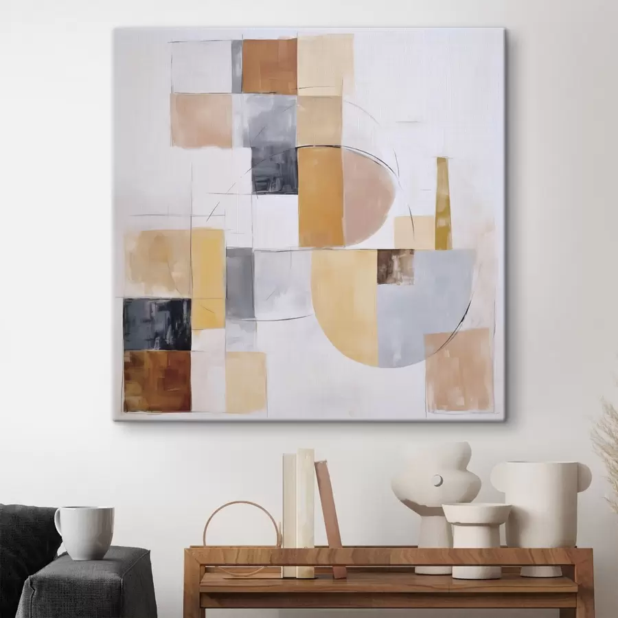 Obraz Abstrakcyjna imitacja postarzanego obrazu s48417