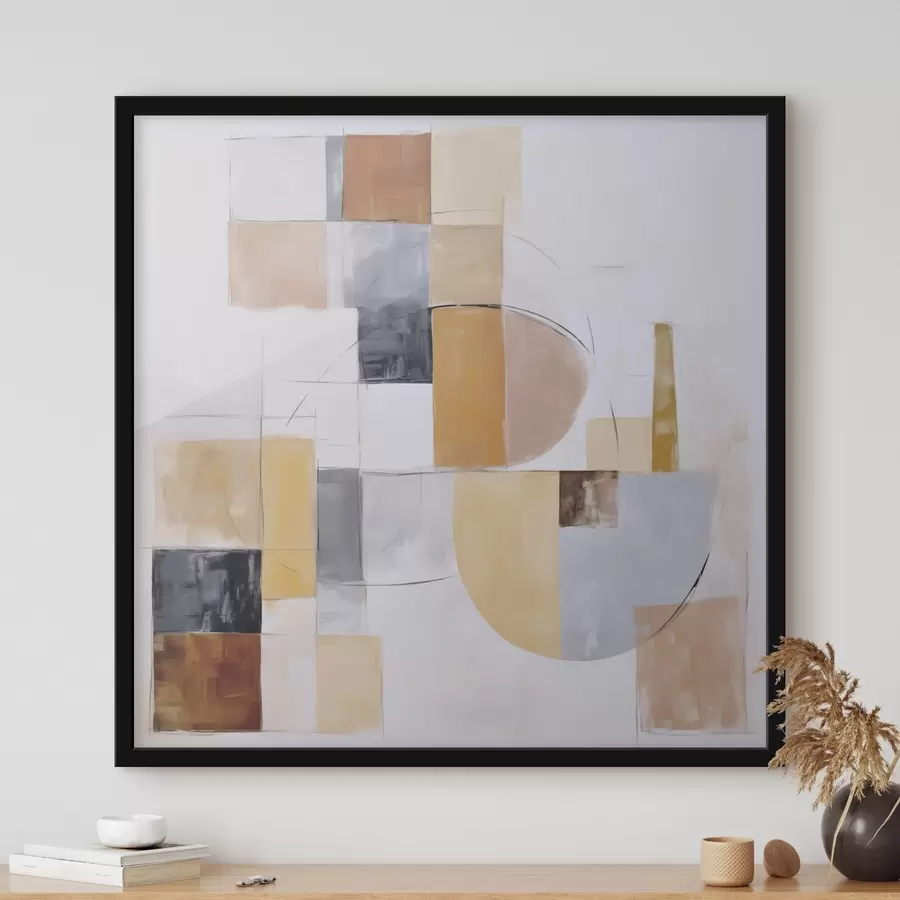 Fototapeta Abstrakcyjna imitacja postarzanego obrazu f48417