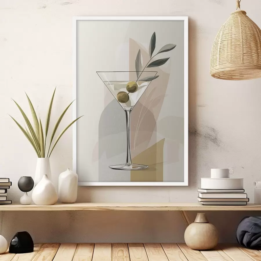 Fototapeta Minimalistyczny wazon z gałązką f48437