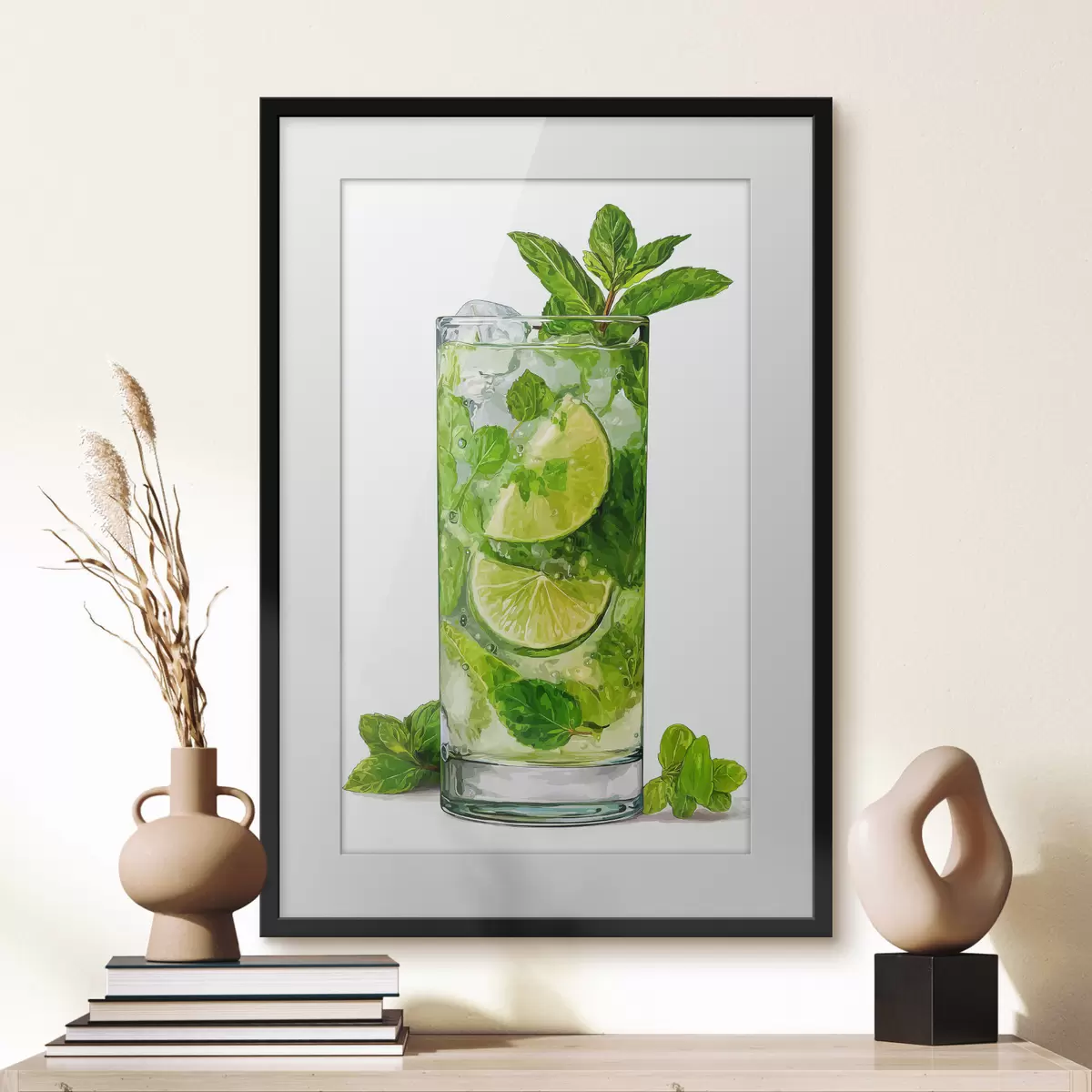 Plakat Napój miętowy z lodem f48462