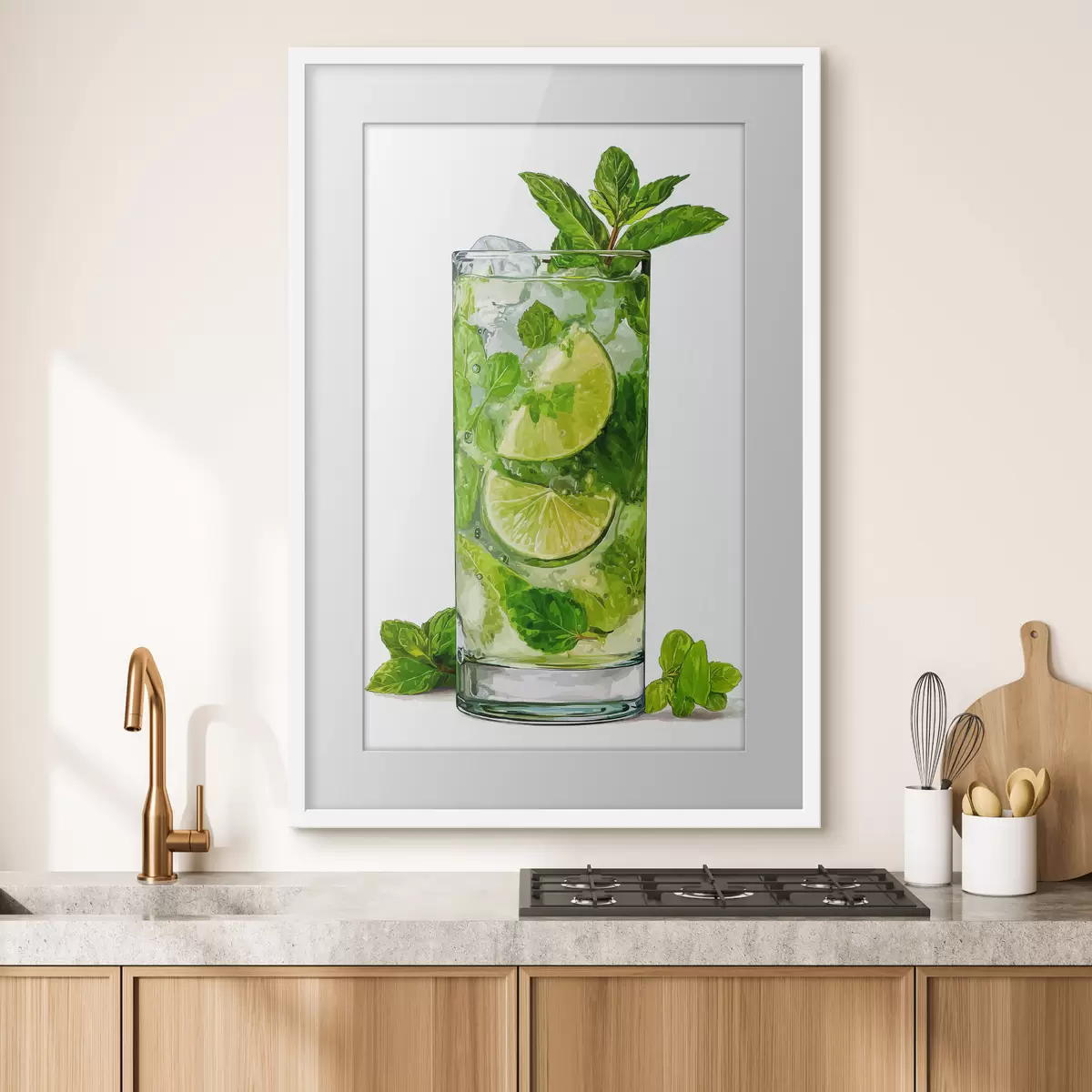 Plakat Napój miętowy z lodem f48462