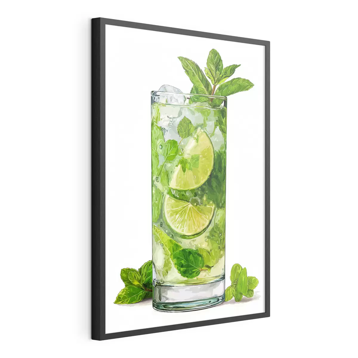 Plakat Napój miętowy z lodem f48462