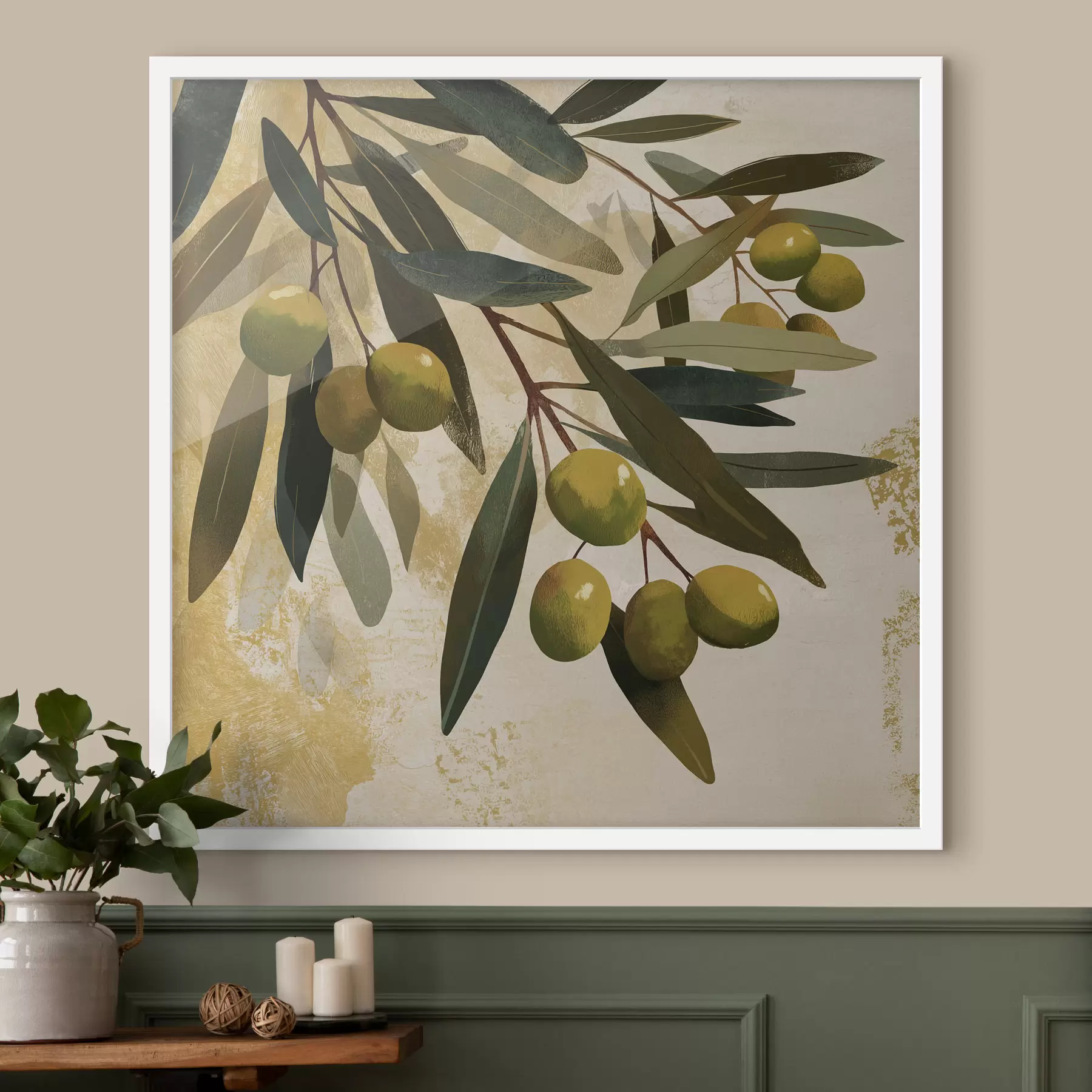 Fototapeta Liście drzewa oliwnego f48464