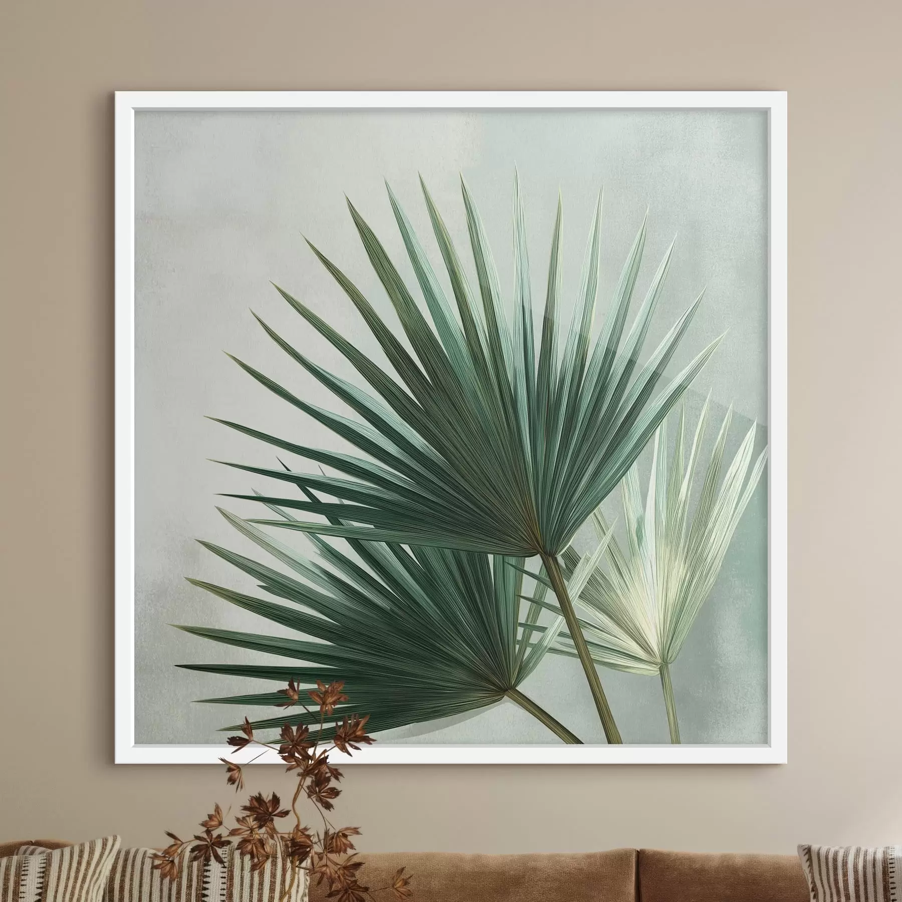 Fototapeta Kompozycja z liści palmowych f48465