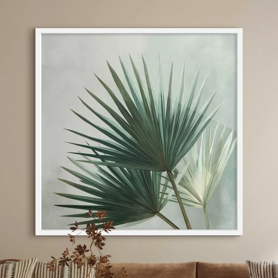 Fototapeta Kompozycja z liści palmowych f48465