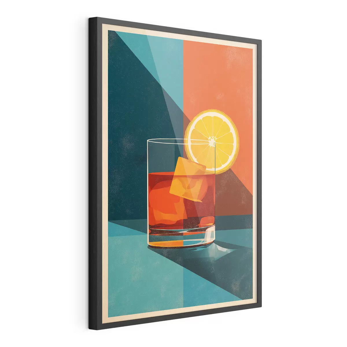 Plakat Kieliszek do whisky z cytrusami f48468