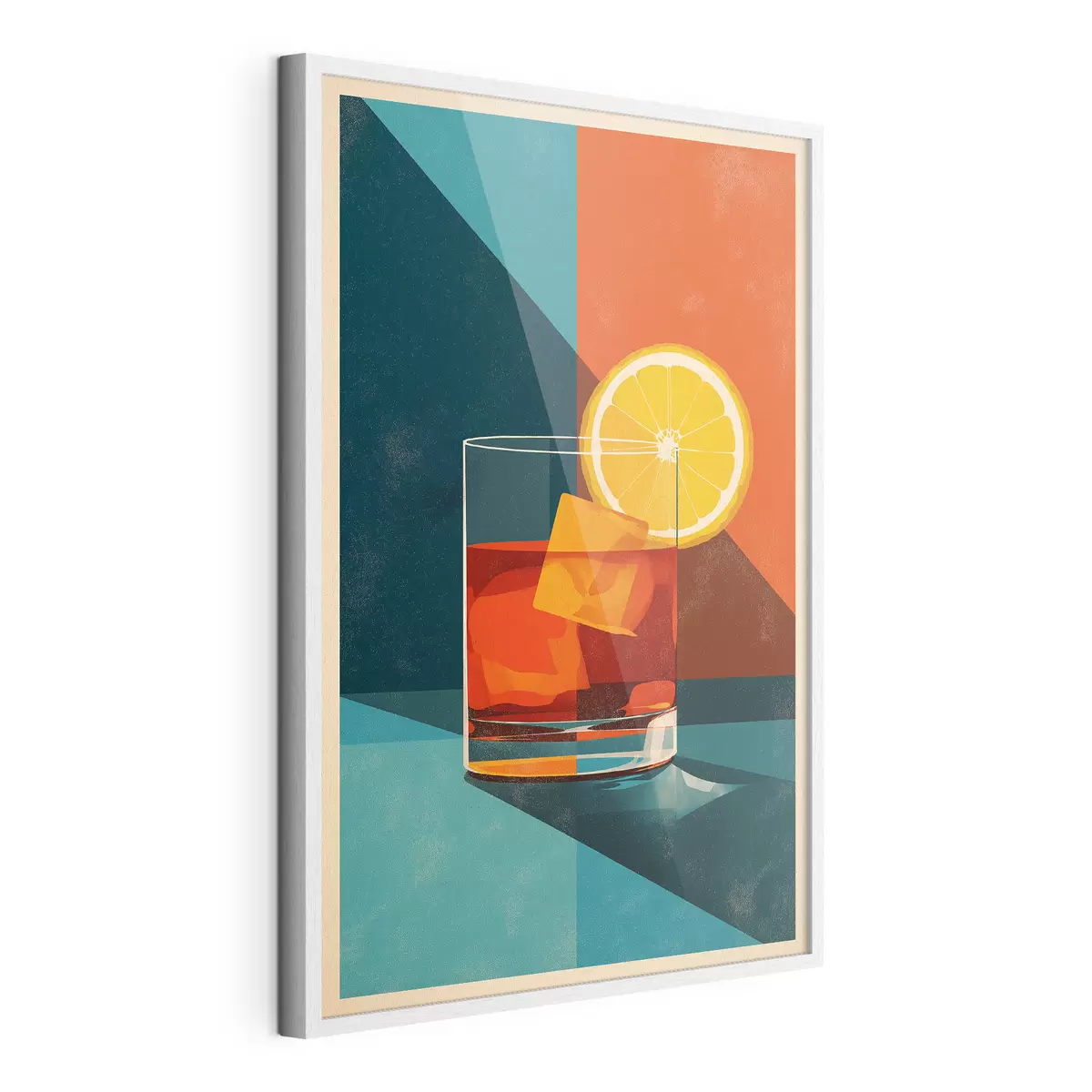 Plakat Kieliszek do whisky z cytrusami f48468