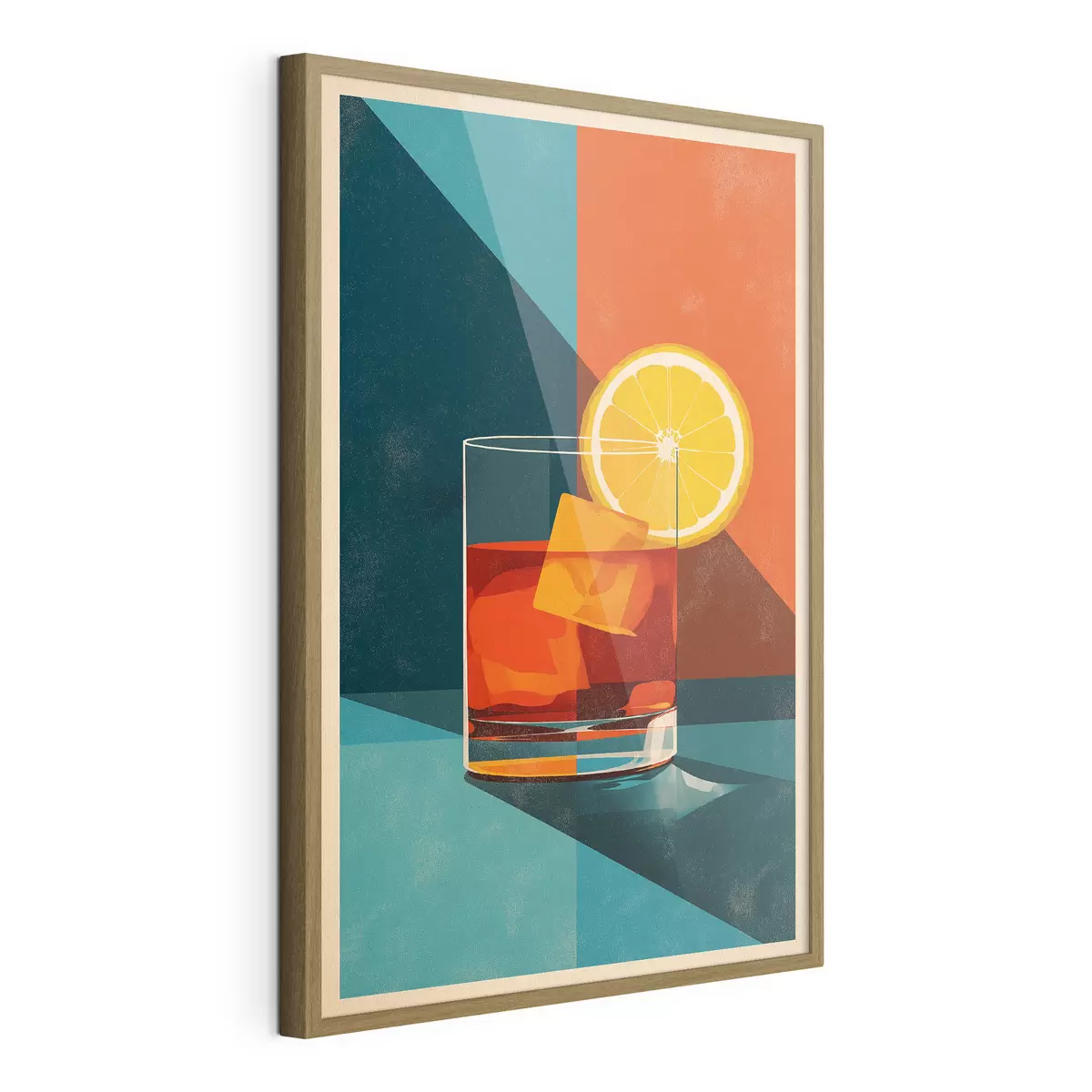 Plakat Kieliszek do whisky z cytrusami f48468